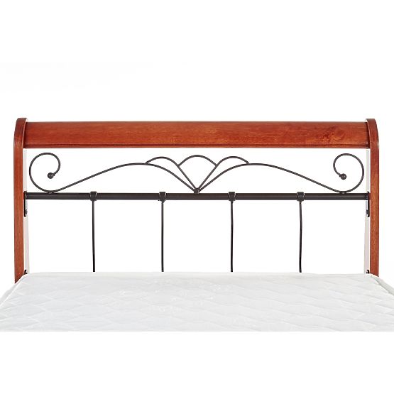 VERONICA Bed 90 cm Cherry Antique/Black