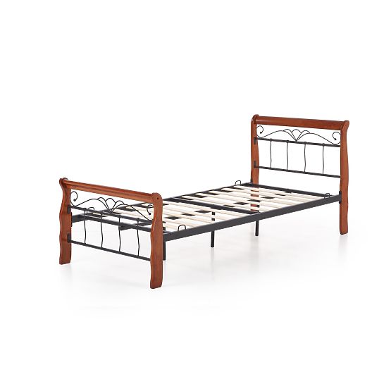 VERONICA Bed 90 cm Cherry Antique/Black
