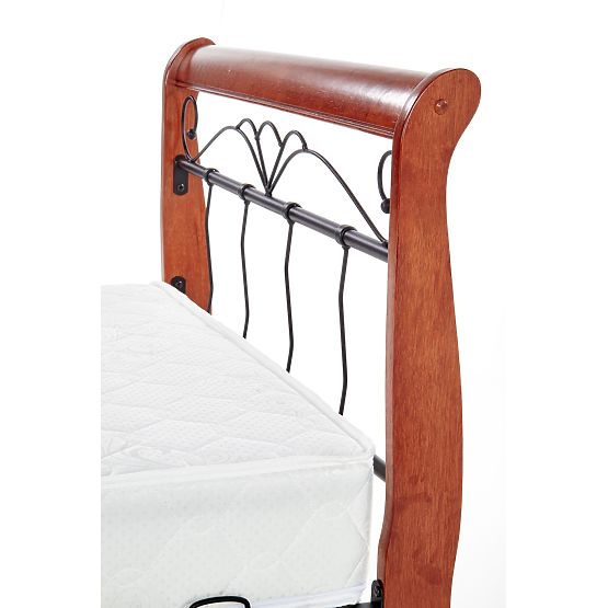 VERONICA Bed 90 cm Cherry Antique/Black