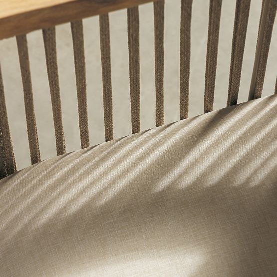 Vetralla Garden Corner Set with Table, Wicker, FSC Acacia Wood, Teak Look, Light Beige