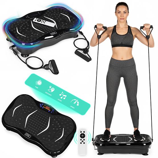 Vibration Platform Against Cellulite Massage Device with Expanders + Remote Control ModernHome