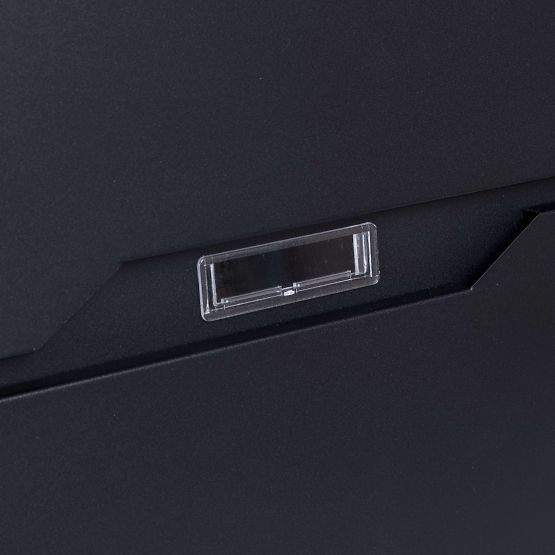 Vidar Black Mailbox for Letters