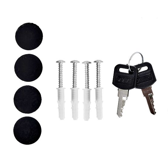 Vidar Black Mailbox for Letters