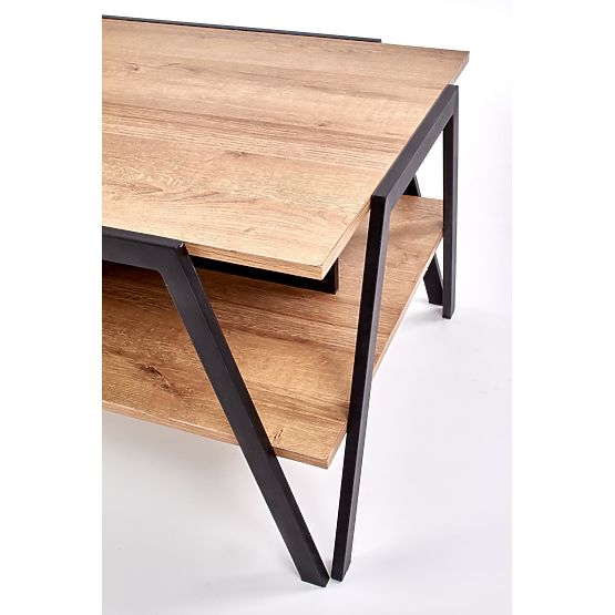VOLTA Coffee Table Black / Golden Oak