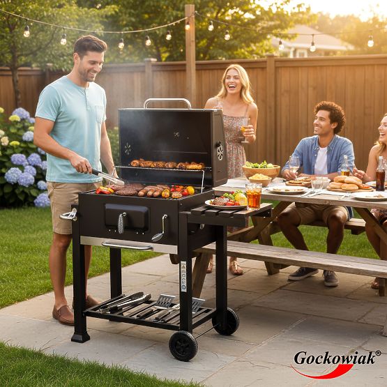 VULCAN Garden Charcoal Grill with Cast Iron Grate