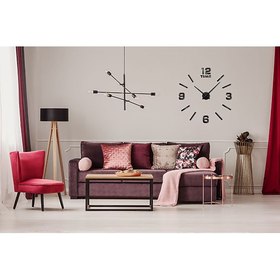 Wall Clock Diy BAST 3D Black