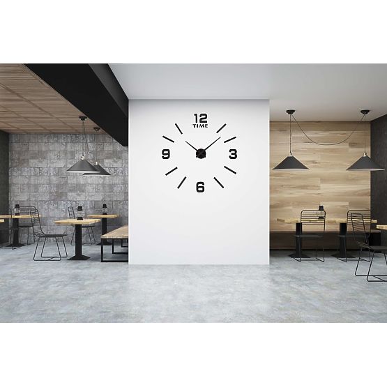 Wall Clock Diy BAST 3D Black