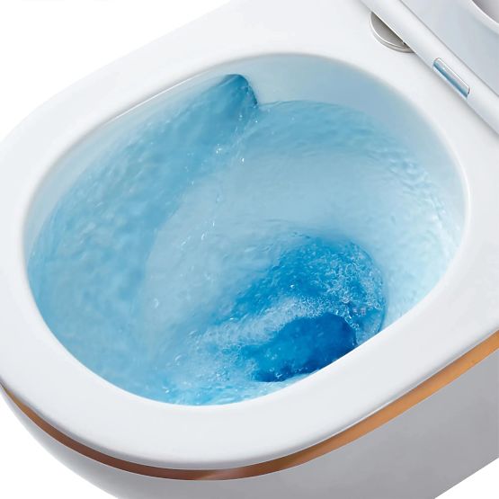 Wall-Hung Toilet Bowl Rea Carlo Mini Tornado GOLD EDGE