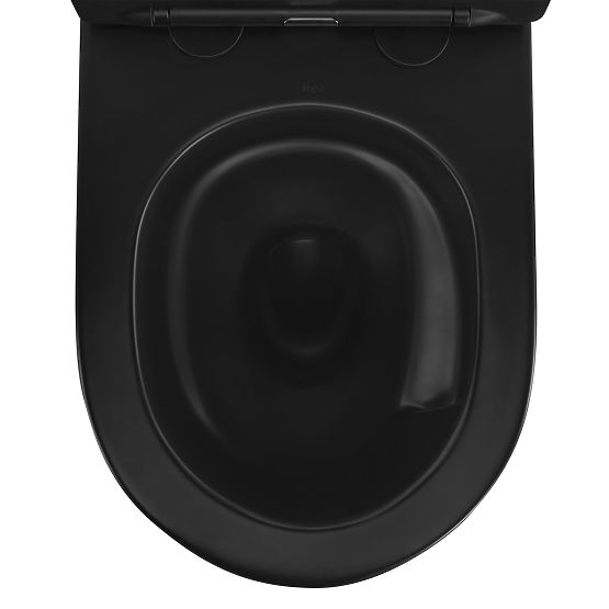 Wall-Hung Toilet Bowl Rea Carlo Mini Tornado NF BLACK MATT