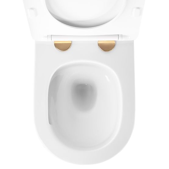 Wall-Hung Toilet Bowl Rea Carlo Mini Tornado NFQ GOLD EDGE