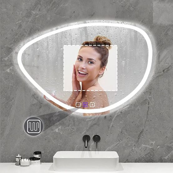 WALL LED MIRROR WITH BLUETOOTH FUNCTION 70x100cm FOG