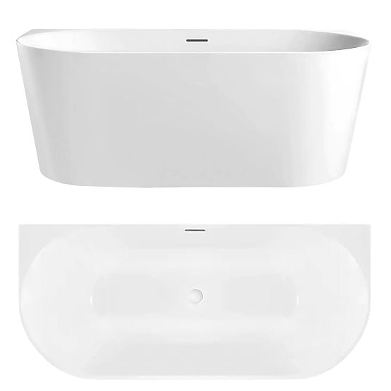 Wall-Mounted Bathtub CAPRI SLIM 170 cm