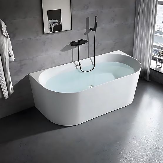 Wall-Mounted Bathtub CAPRI SLIM 170 cm