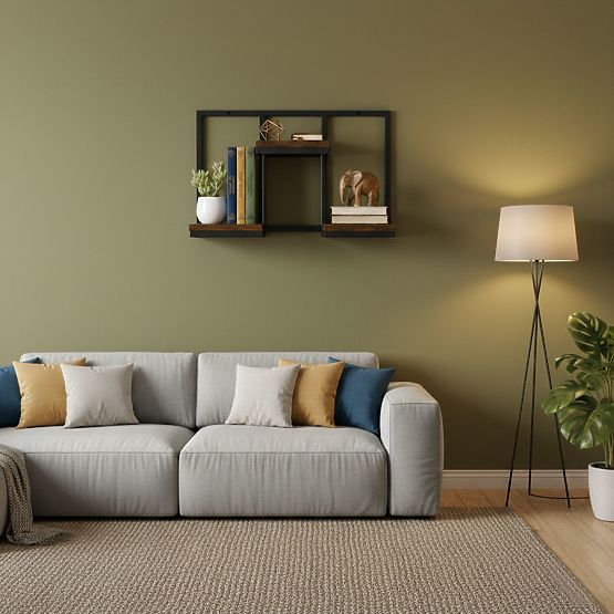 Wall-Mounted Flower Stand Hanging Shelf for Plants Decoration 3 Levels Loft ModernHome