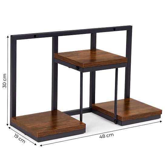 Wall-Mounted Flower Stand Hanging Shelf for Plants Decoration 3 Levels Loft ModernHome