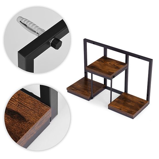 Wall-Mounted Flower Stand Hanging Shelf for Plants Decoration 3 Levels Loft ModernHome