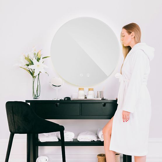 WALL-MOUNTED LED MIRROR 50cm HZJ050