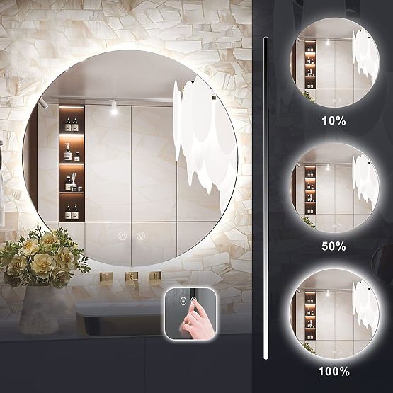 WALL-MOUNTED LED MIRROR 60cm HZJ060