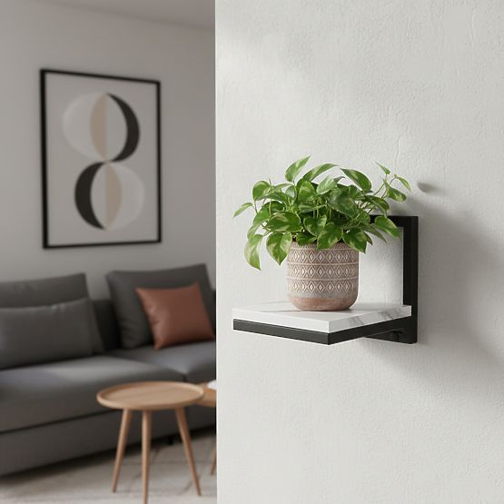 Wall Planter TORGET WHITE MARBLE