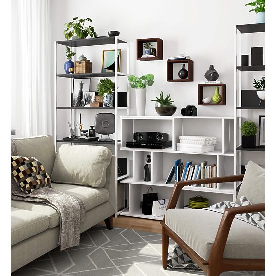 WALL SHELF K 25x25cm SET OF 3pcs WENGE