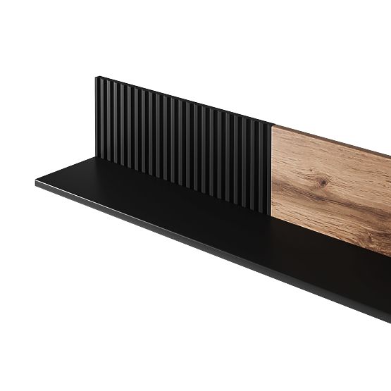 Wall Shelf RANDOM P-1 - Wotan Oak/Black