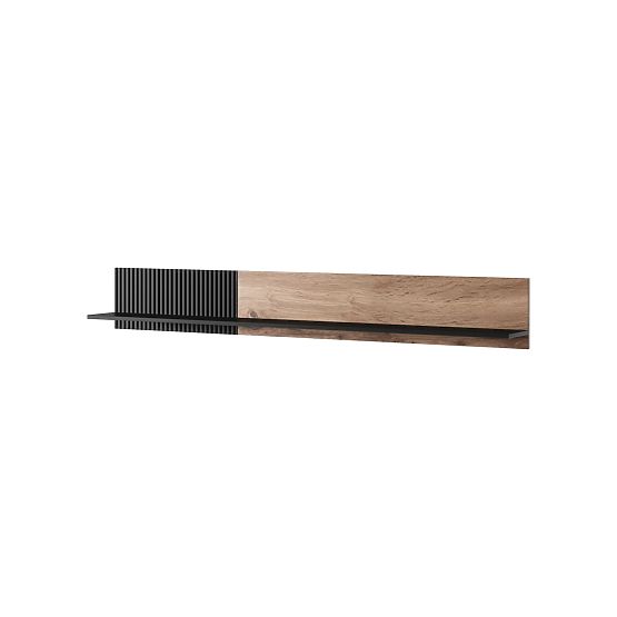 Wall Shelf RANDOM P-2 - Wotan Oak/Black