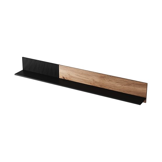 Wall Shelf RANDOM P-2 - Wotan Oak/Black
