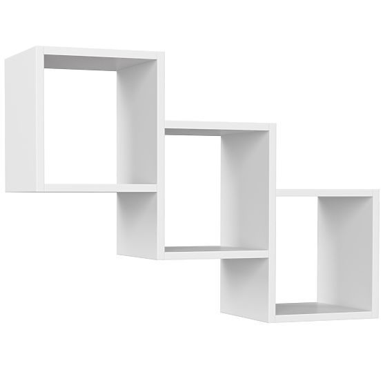 WALL SHELF STAR WHITE