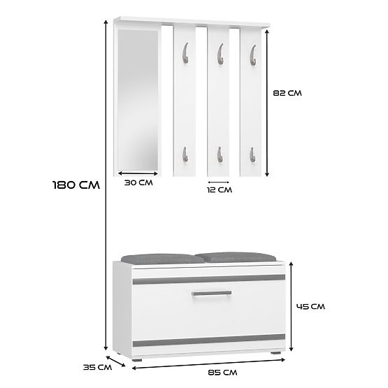 Wardrobe Opal OPAL WHITE