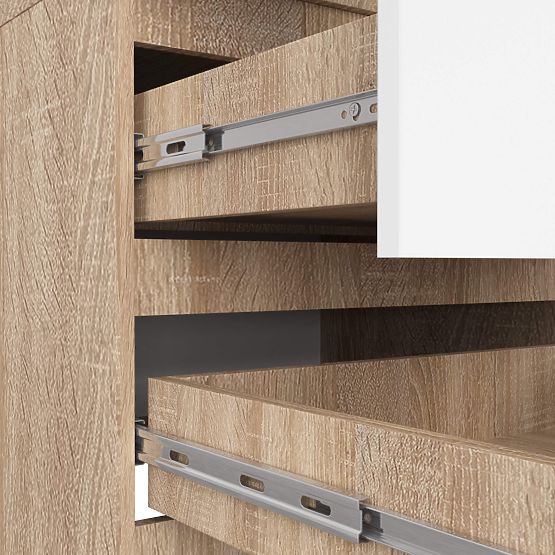 WARDROBE STAR S 60 cm 2 DOORS 2 DRAWERS PK SONOMA / WHITE