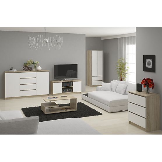 WARDROBE STAR S 60 cm 2 DOORS 2 DRAWERS PK SONOMA / WHITE