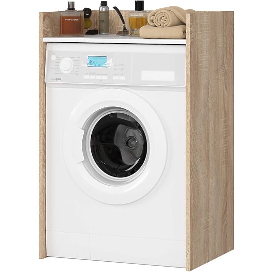 WASHING MACHINE CABINET FIN OAK SONOMA / WHITE
