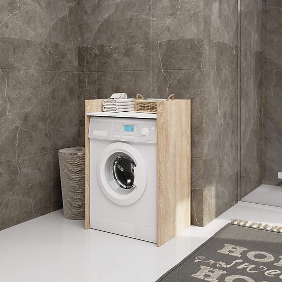 WASHING MACHINE CABINET FIN OAK SONOMA / WHITE