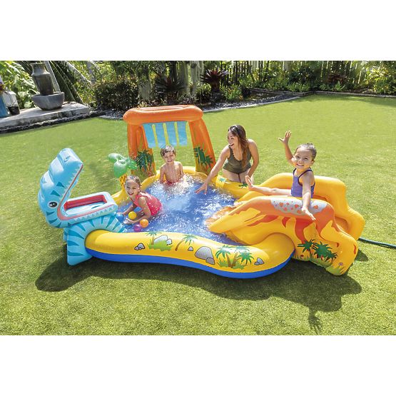 Water Pool Children's Playground with Slide and Fountain Intex 57444