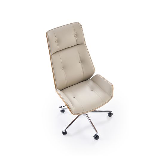 WEBSTER Office Chair Walnut/Beige