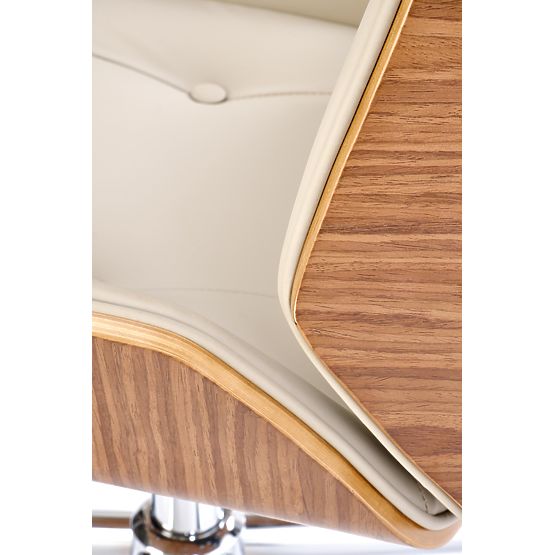 WEBSTER Office Chair Walnut/Beige