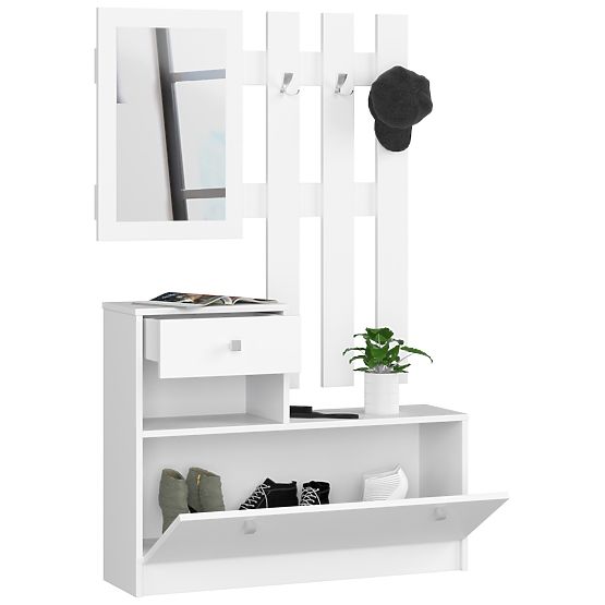 WHITE HALLWAY FURNITURE SET