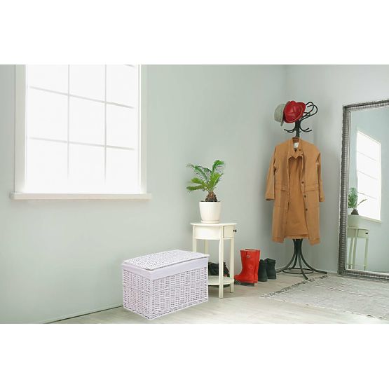 White Wicker Chest 160 L