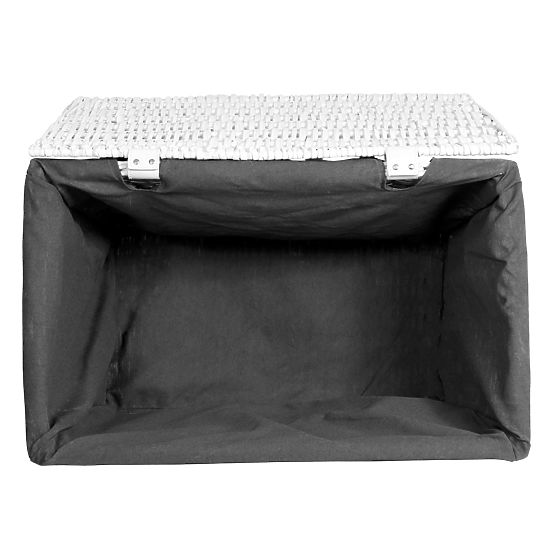 Wicker Chest 105L 66x40x40 cm White-Grey