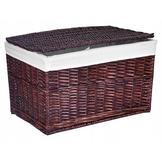 Wicker Chest 65L 56x34x34 cm Brown
