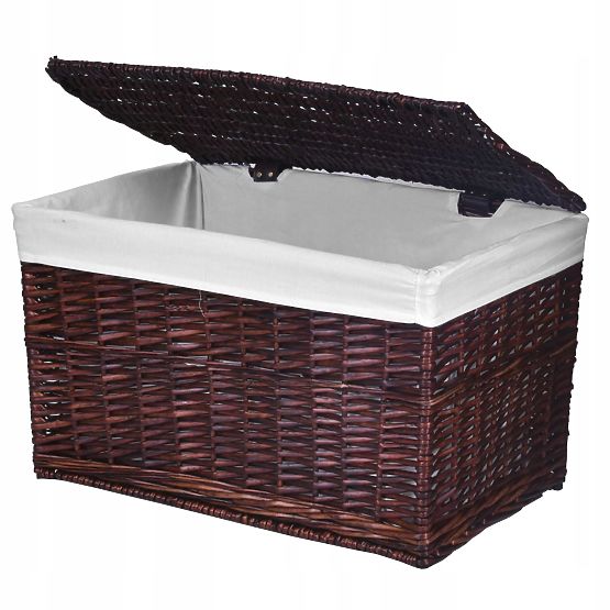 Wicker Chest 65L 56x34x34 cm Brown
