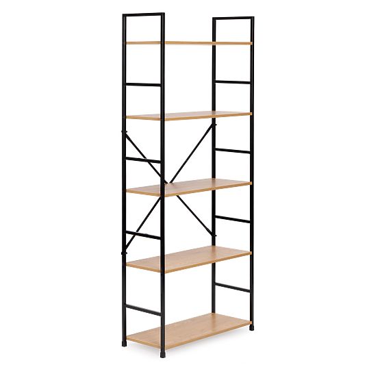 Wide Modern Wooden Shelf LOFT with 5 Shelves