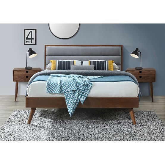 Wooden bed ORLANDO gray - 160x200 cm