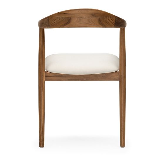 Wooden Chair Ludvika 2.0, Rounded, Natural/Cream
