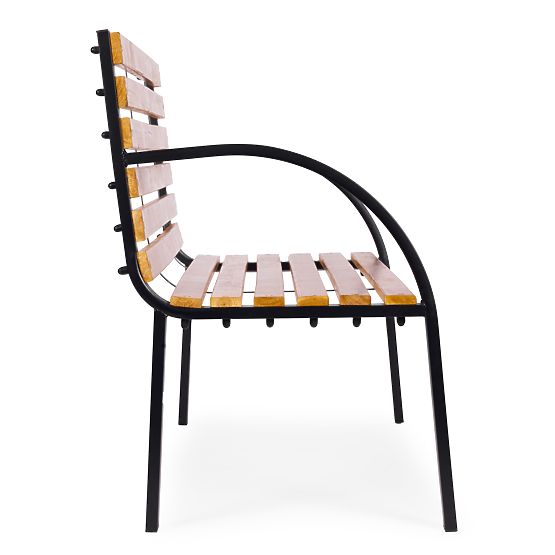 Wooden Garden Bench with Backrest 122x57 cm Park MultiGarden