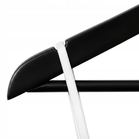 Wooden Hanger RONDO Set of 10 Black