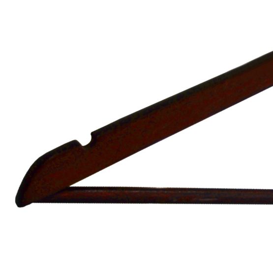 Wooden Hanger RONDO Set of 10 pcs Dark Brown