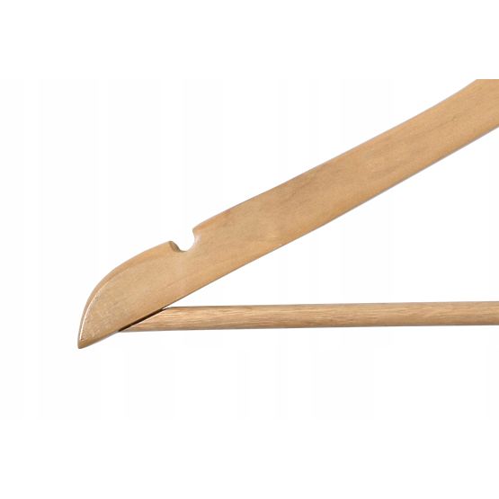 Wooden Hanger RONDO Set of 5 Light Brown