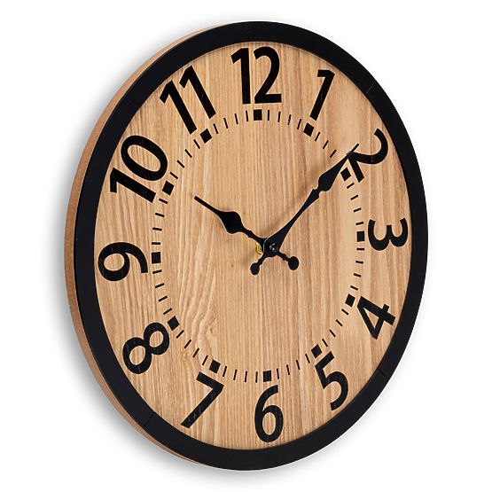 Wooden Loft Wall Clock ABBAS 35 cm