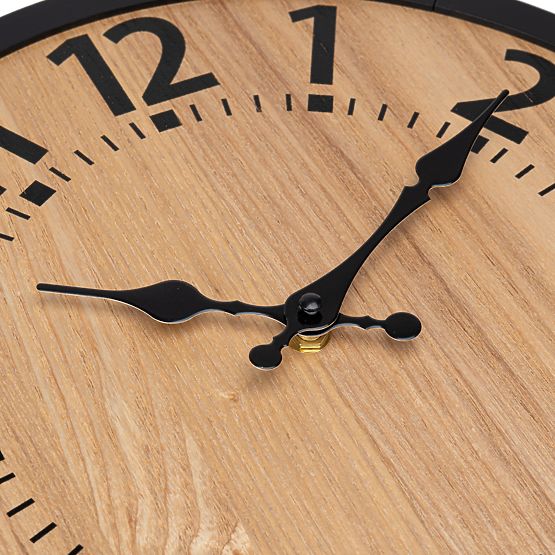 Wooden Loft Wall Clock ABBAS 35 cm